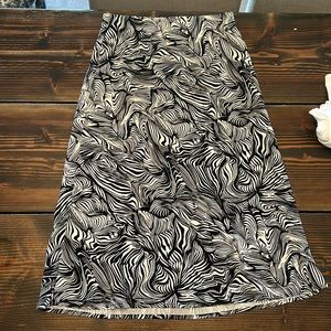 Black and White long skirt